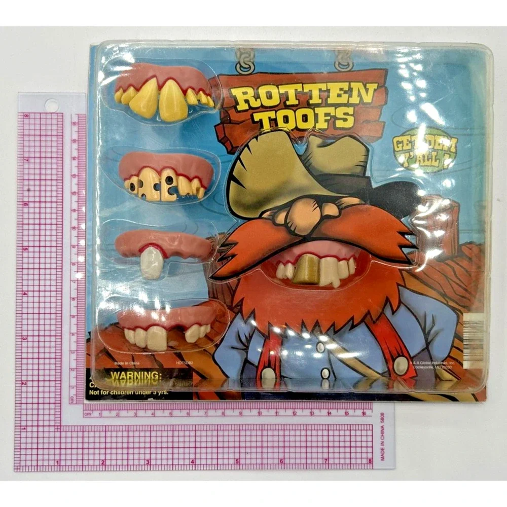 Vintage Vending Display Board Rotten Toofs 0142‎